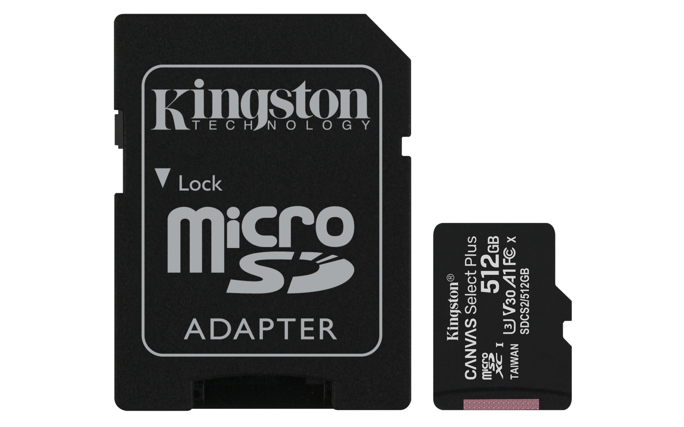 MEMORIA MICROSD KINGSTON CANVAS SELCT PLUS 512GB R.100MB/S W.85MB/S CL10 UHS-I U3 V30 A1 - MEMORIA MICROSD KINGSTON CANVAS SELCT PLUS 512GB R.100MB/S W.85MB/S CL10 UHS-I U3 V30 A1 -